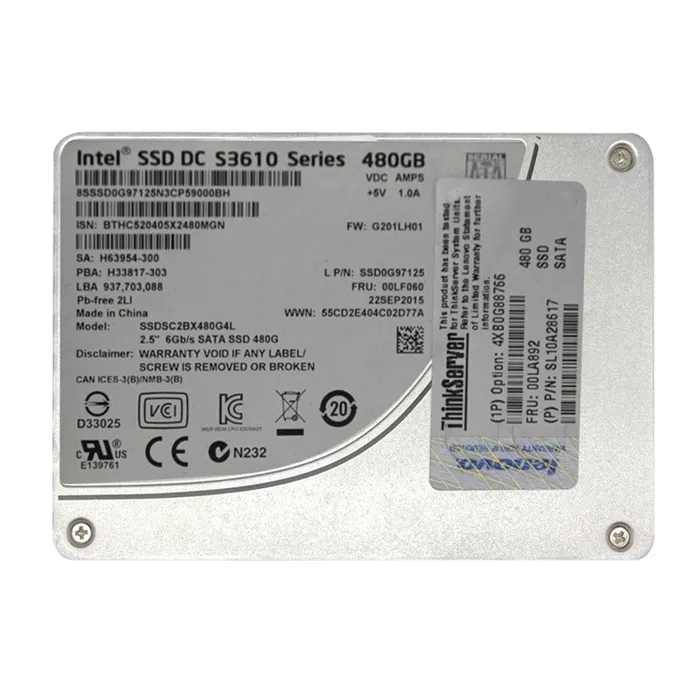 Lenovo 00LA892 | 480GB SATA 6Gb/s 2.5-Inch Solid State Drive for ThinkServer RD450 Refurbished - Lenovo refurbished available on Gotodirect