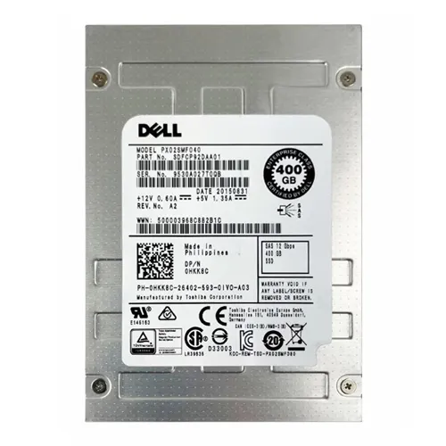 Dell 0HKK8C | 400GB Multi-Level Cell SAS 12Gb/s Hot-Pluggable 2.5-Inch Solid State Drive for PowerEdge Servers Refurbished - Dell refurbished available on Gotodirect