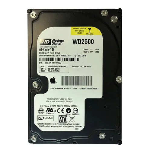 Western Digital WD2500JS-40NGB2 | Caviar SE 250GB 7200RPM SATA 3Gb/s 8MB Cache 3.5-Inch Hard Drive Refurbished - Western Digital refurbished available on Gotodirect