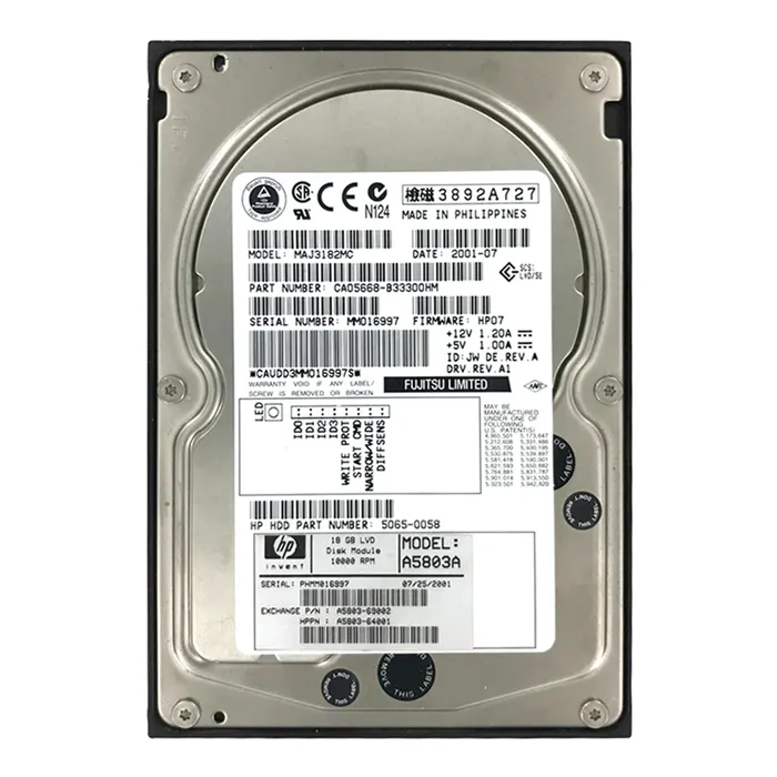 Fujitsu CA05668-B33300HM | 18GB 10000RPM Ultra160 SCSI 80-Pin 4MB Cache 3.5-Inch Hard Drive Refurbished - Fujitsu refurbished available on Gotodirect
