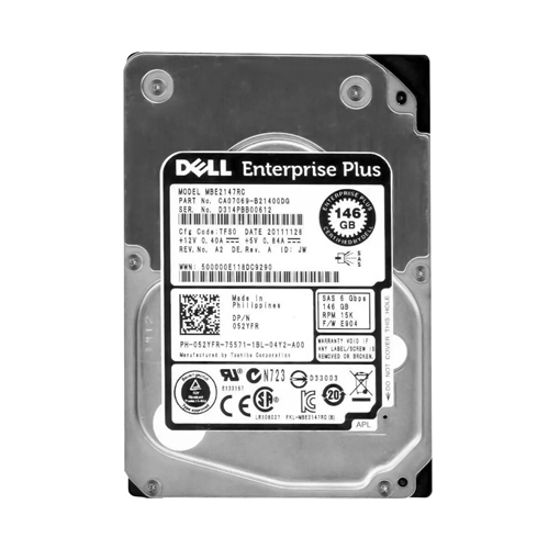 Dell 52YFR | 146GB 15000RPM SAS 6Gb/s 2.5-Inch Hard Drive Refurbished - Dell refurbished available on Gotodirect