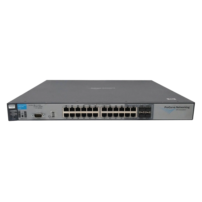HP J9049A#ABA | ProCurve 2900 Series 2900-24G 20 x 10/100/1000Base-T RJ-45 and 4 x Dual Personality RJ-45/SFP (Mini-GBIC) and 2 x CX4 10GbE and 2 x X2 10GbE Ports Layer 3 Managed Gigabit Ethernet Network Switch Refurbished - Hewlett-Packard (ou HP en abrégé) refurbished available on Gotodirect