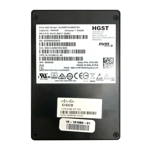 Cisco UCSC-NVMEHW-H1600 | 1.6TB PCI Express 3.0 x4 Hot-Swappable NVMe High Endurance Solid State Drive Refurbished - Cisco Systems Inc. refurbished available on Gotodirect