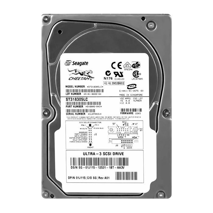Seagate 9V8006-042 | Cheetah X15 36LP Series 18.4GB 10000RPM Ultra160 SCSI 4MB Cache (CE) 80-Pin 3.5-Inch Hard Drive Refurbished - Seagate refurbished available on Gotodirect