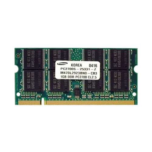 Samsung M470L2923BNO-CB3 | 1GB DDR-333MHz PC2700 Non-ECC Unbuffered SODIMM CL2.5 2Rx8 2.5V 200-Pin Memory Module Refurbished - Samsung refurbished available on Gotodirect