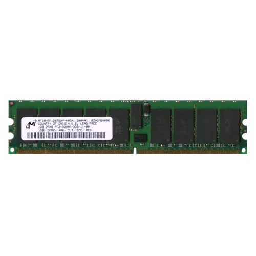 Micron MT18HTF12872DY-40EA1 | 1GB DDR2-400MHz PC2-3200 ECC Registered RDIMM CL3 2Rx8 1.8V 240-Pin Memory Module Refurbished -  refurbished available on Gotodirect