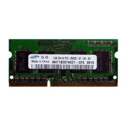 Samsung M471B2874DZ1-CF8 | 1GB DDR3-1066MHz PC3-8500 Non-ECC Unbuffered SODIMM CL7 2Rx16 1.5V 204-Pin Memory Module Refurbished - Samsung refurbished available on Gotodirect