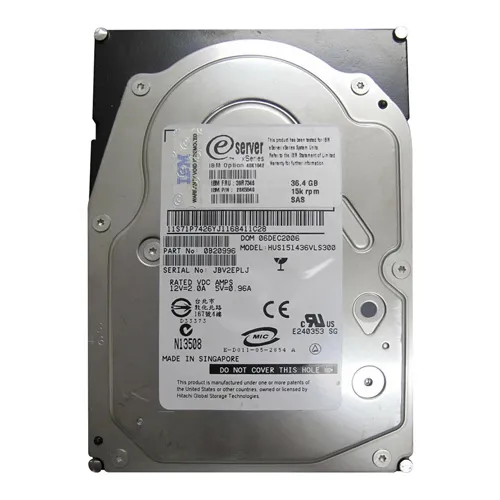 IBM 40K1042 | 36.4GB 15000RPM SAS 3Gb/s Hot Swappable 16MB Cache 3.5-Inch Hard Drive for System x3650 Refurbished -  refurbished available on Gotodirect