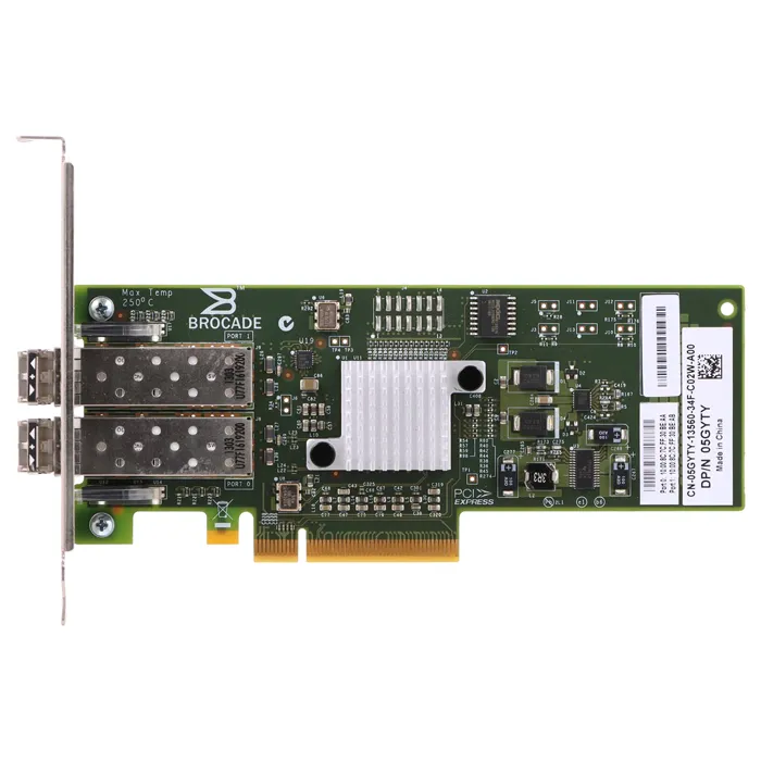 Dell 05GYTY | 825 Dual Port Fibre Channel 8Gb/s Full Height Host Bus Adapter Refurbished - Dell refurbished available on Gotodirect