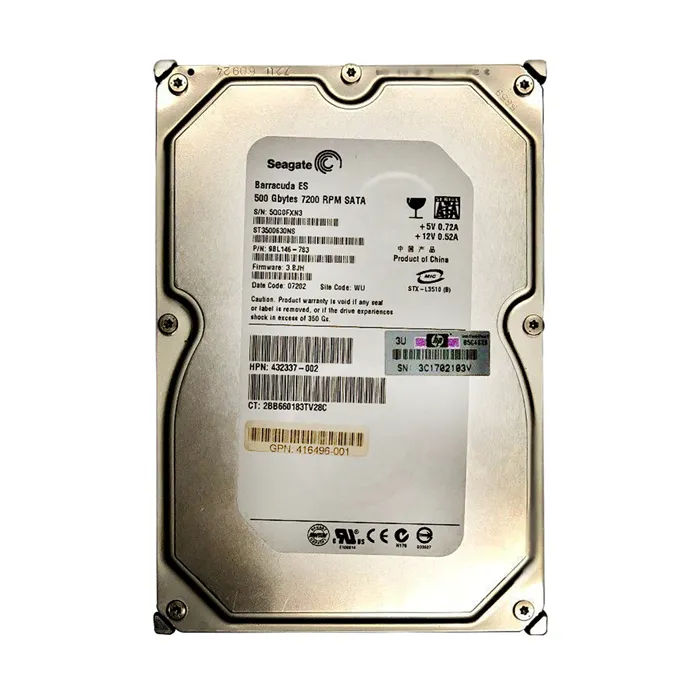 HP 416496-001 | 500GB 7200RPM SATA 3Gb/s 16MB Cache Hot-Pluggable 3.5-inch Hard Drive Refurbished - Hewlett-Packard (ou HP en abrégé) refurbished available on Gotodirect