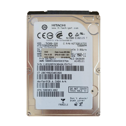 HP 611028-001 | 320GB 7200RPM SATA 3Gb/s 16MB Cache 2.5-inch Hard Drive Refurbished - Hewlett-Packard (ou HP en abrégé) refurbished available on Gotodirect