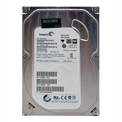 HP 815609-001 | 500GB 7200RPM SATA 6Gb/s 16MB Cache 3.5-inch Hard Drive Refurbished - Hewlett-Packard (ou HP en abrégé) refurbished available on Gotodirect