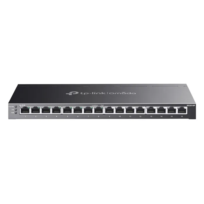 TP-LINK SG2016P | Omada 16-Port Gigabit Smart Switch with 8-Port PoE+ Refurbished - TP-Link refurbished available on Gotodirect