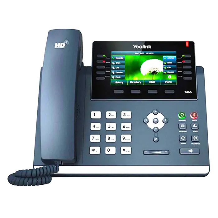 Yealink SIP-T46S | T46S 16-Line 2-Ports Ethernet 4.3-Inch Backlit Color LCD Display Bluetooth Wi-Fi IP Phone Refurbished - Yealink refurbished available on Gotodirect