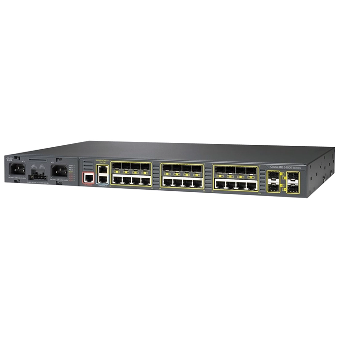 Cisco ME-3400EG-12CS-M-RF | ME 3400E Series 12 x Ports 10/100/1000Base-T + 4 x Ports 1000Base-X SFP 1U Rack-mountable Ethernet Access Switch Refurbished - Cisco Systems Inc. refurbished available on Gotodirect