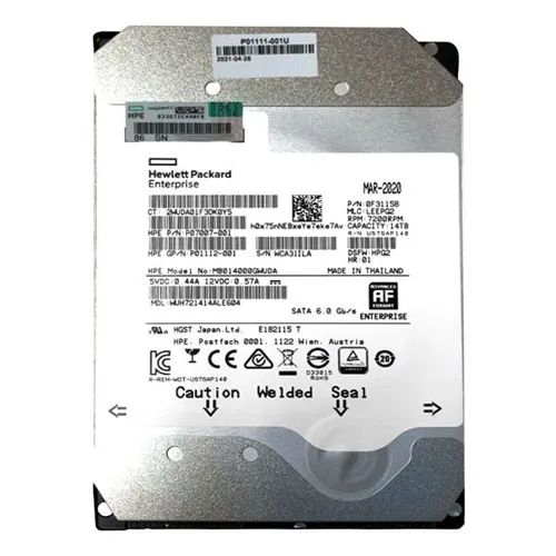 HP MB014000GWUDA | 14TB 7200RPM SATA 6Gb/s Hot-Pluggable (512e) 3.5-Inch Midline Hard Drive for ProLiant Server & Storage Array Refurbished - Hewlett-Packard (ou HP en abrégé) refurbished available on Gotodirect