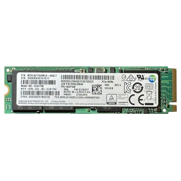 Samsung MZ-VLW1T00 | PM961 Series 1TB Triple-Level Cell PCI-Express 3.0 x4 NVMe M.2 2280 Solid State Drive Refurbished - Samsung refurbished available on Gotodirect