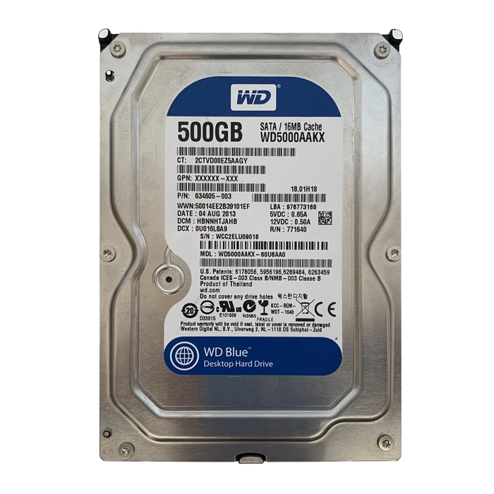 Western Digital WD5000AAKX-60U6AA0 | Caviar Blue 500GB 7200RPM SATA 6Gb/s 16MB Cache 3.5-Inch Hard Drive Refurbished - Western Digital refurbished available on Gotodirect