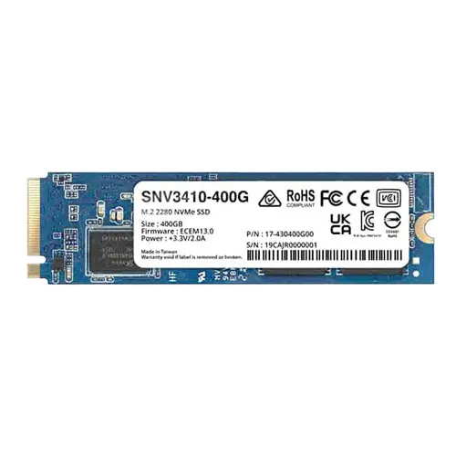 Synology SNV3410-400G | SNV3410 Series 400GB PCI Express NVMe 3.0 x4 (RoHS) M.2 2280 Solid State Drive Refurbished -  refurbished available on Gotodirect