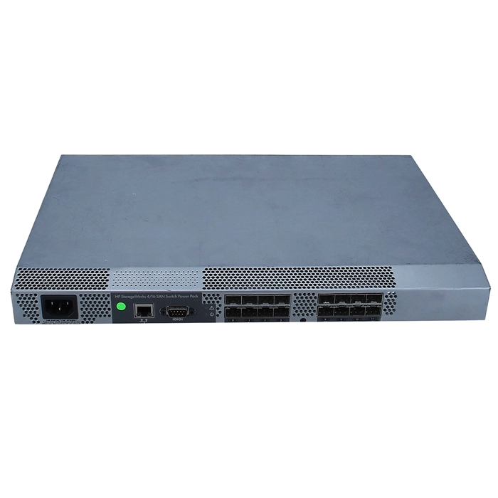 HP A7985A#ABA | StorageWorks 16 x SFP Ports 4GB 1U Rack-mountable Fibre Channel SAN Switch Refurbished - Hewlett-Packard (ou HP en abrégé) refurbished available on Gotodirect