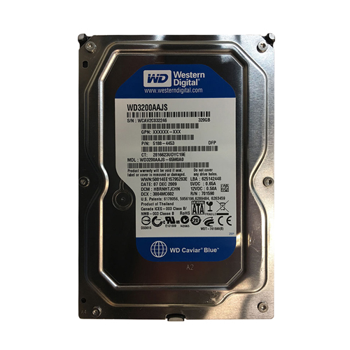 HP 5188-4453 | 320GB 7200RPM SATA 3Gb/s NCQ 3.5-inch Hard Drive Refurbished - Hewlett-Packard (ou HP en abrégé) refurbished available on Gotodirect