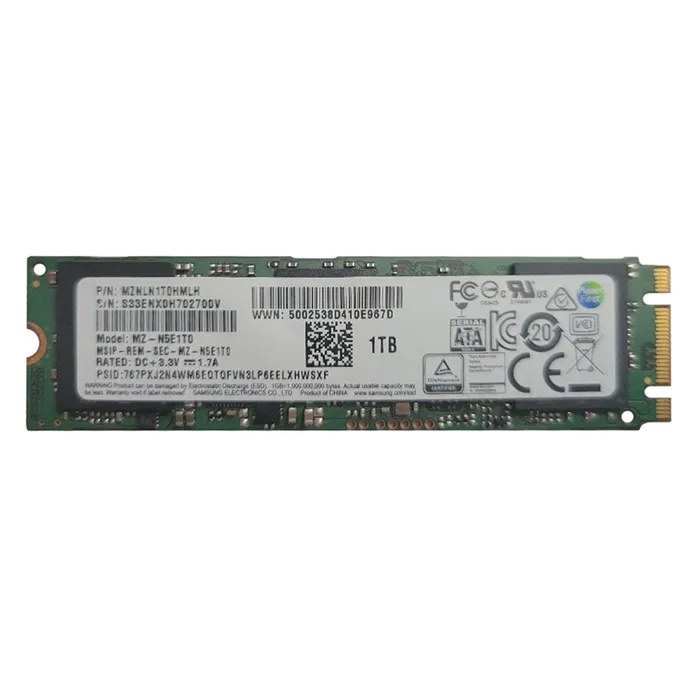 Samsung MZNLN1T0HMLH | PM871a Series 1TB Triple-Level Cell SATA 6Gb/s M.2 2280 Solid State Drive Refurbished - Samsung refurbished available on Gotodirect