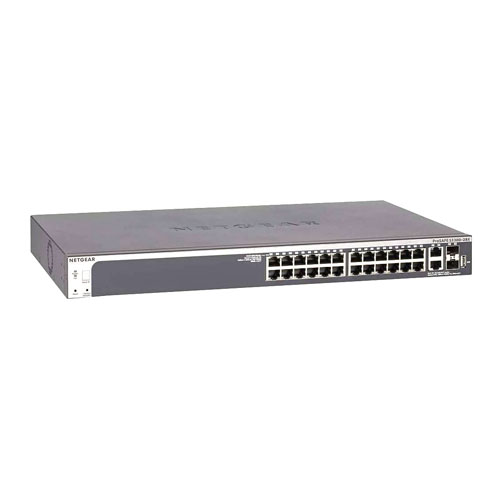 Netgear GS728TXP-100NES | Prosafe S3300 Series S3300-28X-PoE+ 24 x RJ-45 Ports PoE+ 10/100/1000Base-T + 2 x Copper SFP+ Ports + 2 x SFP+ Ports Layer 3 Managed Gigabit Ethernet Network Switch Refurbished - Netgear refurbished available on Gotodirect