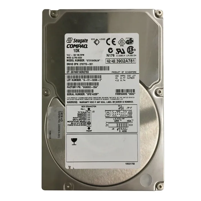 Seagate 9U3002-054 | Cheetah 36ES Series 18.4GB 10000RPM Ultra320 SCSI 4MB Cache (CE) 68-Pin 3.5-Inch Hard Drive Refurbished - Seagate refurbished available on Gotodirect