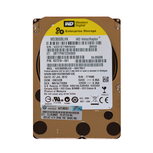 HP 684601-001 | 300GB 10000RPM SATA 6Gb/s 3.5-inch Hard Drive Refurbished - Hewlett-Packard (ou HP en abrégé) refurbished available on Gotodirect