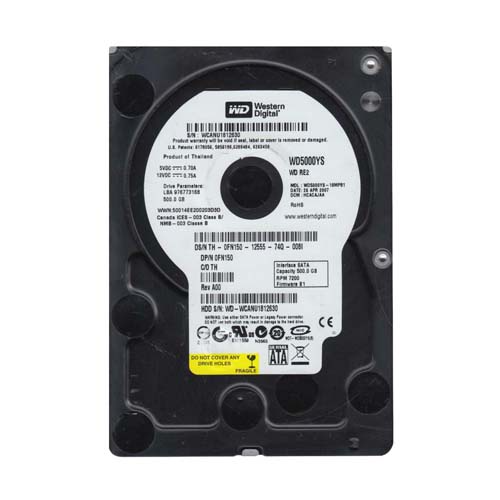 Dell 0FN150 | 500GB 7200RPM SATA 3Gb/s 16MB Cache 3.5-Inch Hard Drive for PowerEdge Servers Refurbished - Dell refurbished available on Gotodirect