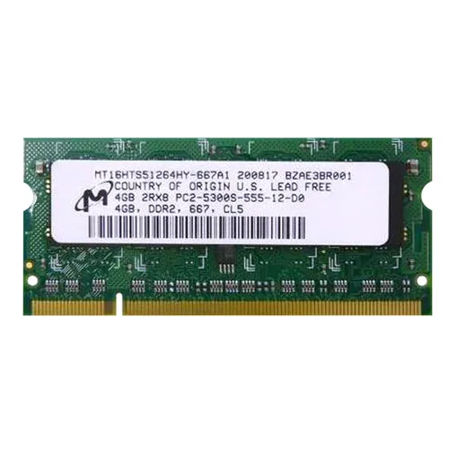 Micron MT16HTS51264HY-667A1 | 4GB DDR2-667MHz PC2-5300 Non-ECC Unbuffered SODIMM CL5 2Rx8 1.8V 200-Pin Memory Module Refurbished -  refurbished available on Gotodirect