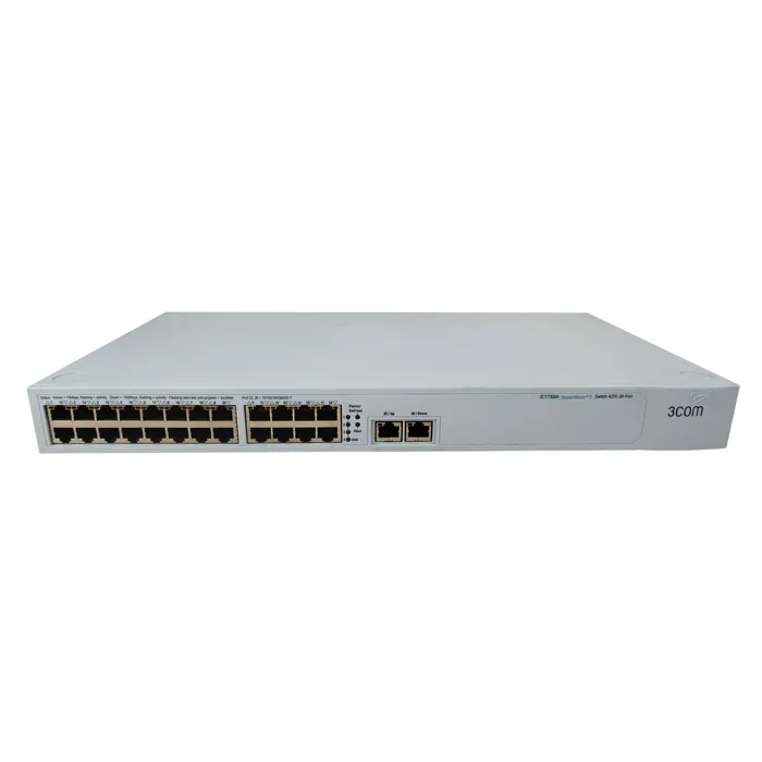 3Com 1730-010-050-1.00 | SuperStack 3 4200 Series 24 x Ports 10/100Base-T + 2 x Ports 10/100/1000Base-T Layer 2 Managed 1U Rack-mountable Switch Refurbished -  refurbished available on Gotodirect
