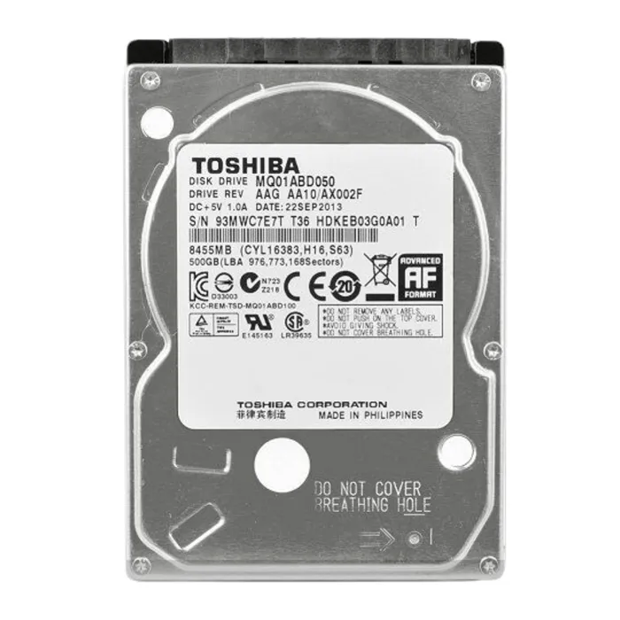 Toshiba MQ01ABD050 | MQ01ABD Series 500GB 5400RPM SATA 6Gb/s 8MB Cache (512e) 2.5-Inch Hard Drive Refurbished - Toshiba refurbished available on Gotodirect
