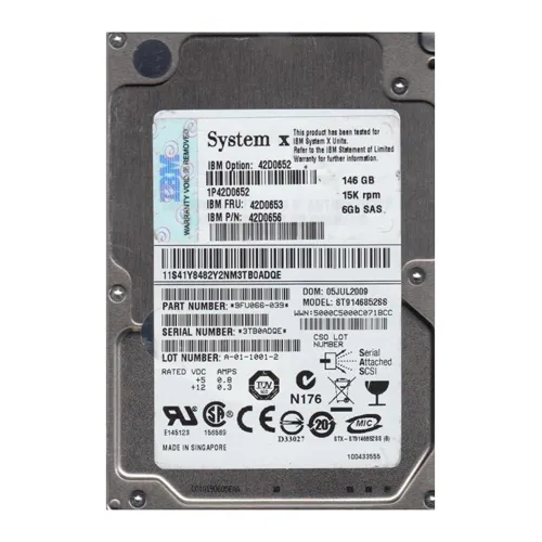 IBM 42D0653 | 146GB 15000RPM SAS 6Gb/s Hot Swappable 2.5-Inch Hard Drive Refurbished -  refurbished available on Gotodirect