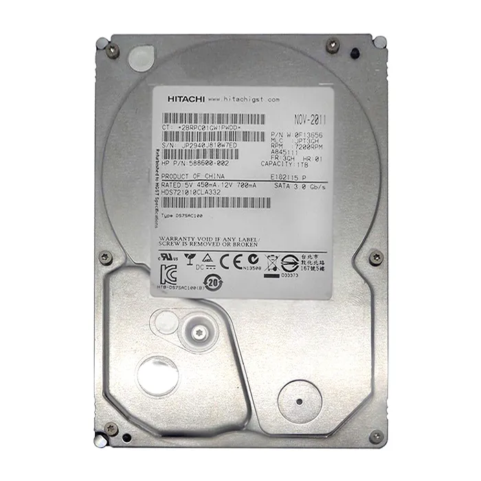 HP 588600-002 | 1TB 7200RPM SATA 3Gb/s NCQ 32MB Cache Hot Pluggable 3.5-inch Midline Hard Drive Refurbished - Hewlett-Packard (ou HP en abrégé) refurbished available on Gotodirect