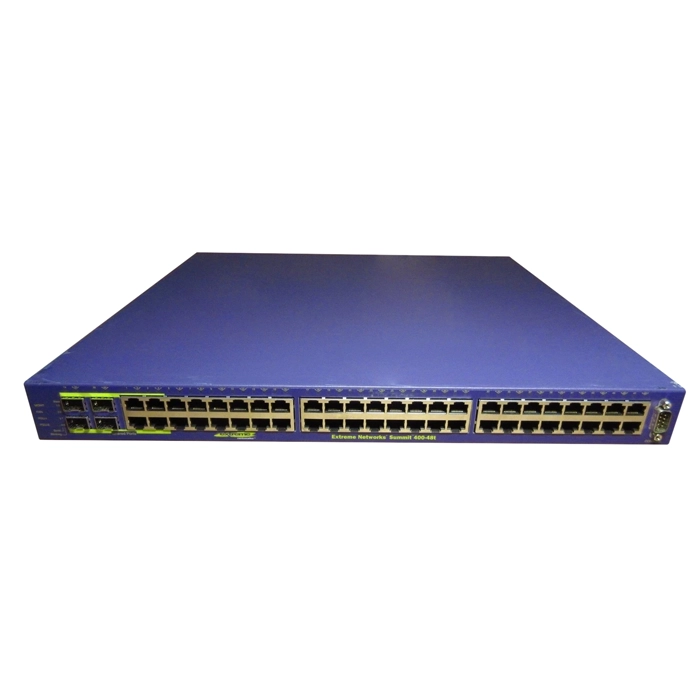 Extreme Networks 16101 | Summit 400-48t 48 x RJ-45 10/100/1000Base-T + 4 x SFP (mini-GBIC) Ports Layer 3 Managed Rack-mountable Gigabit Ethernet Network Switch Refurbished -  refurbished available on Gotodirect