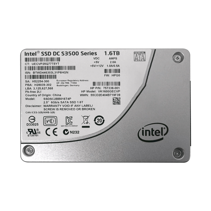 HP VK1600GECVP | 1.6TB SATA 6Gb/s 2.5-Inch Enterprise Solid State Drive for ProLiant Servers Refurbished - Hewlett-Packard (ou HP en abrégé) refurbished available on Gotodirect