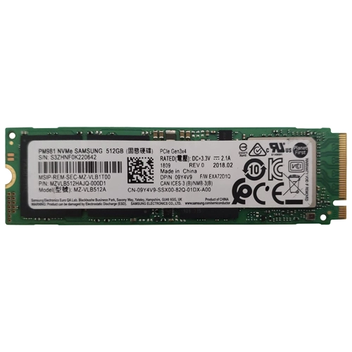 Samsung MZVLB512HAJQ-000D1 | PM981 512GB Triple-Level-Cell PCI Express NVMe 3.0 x4 M.2 Solid State Drive Refurbished - Samsung refurbished available on Gotodirect