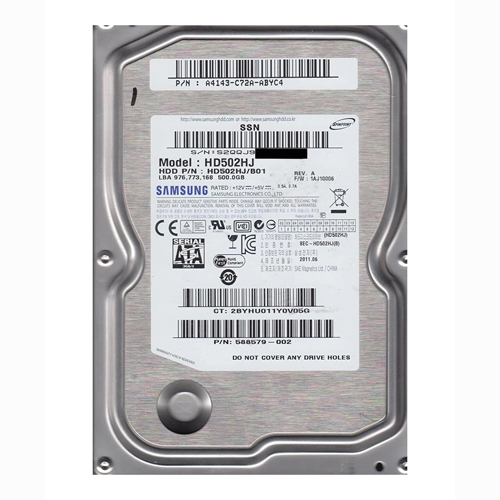 Buy HP 588579-002 | 500GB 7200RPM SATA 3Gb/s NCQ 3.5-inch Hard Drive Refurbished - $150.63 HP 588579-002 | 500GB 7200RPM SATA 3Gb/s NCQ 3.5-inch Hard Drive Refurbished - Hewlett-Packard (ou HP en abrégé) refurbished available on Gotodirect