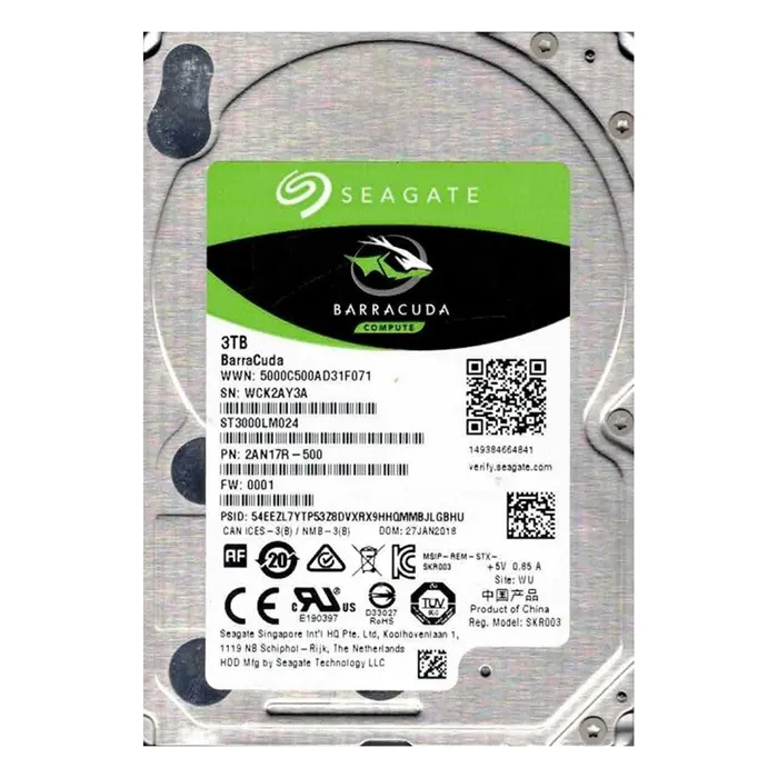 Seagate ST3000LM024 | BarraCuda 3TB 2.5-inch 6GB/s SATA 5400RPM 128MB Cache 512e Laptop Hard Drive Refurbished - Seagate refurbished available on Gotodirect