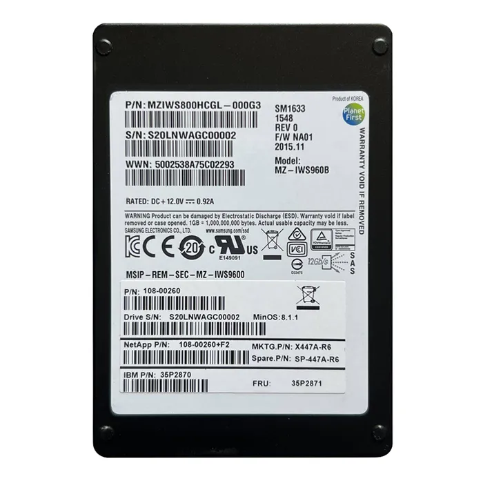 IBM 35P2870 | 800GB SAS 6Gb/s 2.5-Inch Solid State Drive for EXN3500 and EXN3220 Refurbished -  refurbished available on Gotodirect