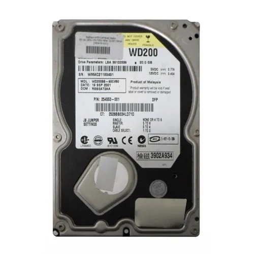 Buy Compaq 254553-001 | 20GB 7200RPM IDE/ATA-100 2MB Cache 3.5-Inch Hard Drive Refurbished - $221.11 Compaq 254553-001 | 20GB 7200RPM IDE/ATA-100 2MB Cache 3.5-Inch Hard Drive Refurbished - refurbished available on Gotodirect
