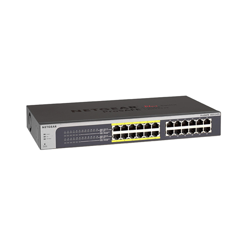 Netgear JGS524PE-100INS | Prosafe JGS524PE 24 x Ports (12 x Ports PoE+) 10/100/1000Base-T Rack-mountable Unmanaged Gigabit Ethernet Network Switch Refurbished - Netgear refurbished available on Gotodirect