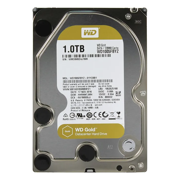 Western Digital WD1005FBYZ | Gold Air 1TB 3.5-inch 6GB/s SATA 7200RPM 128MB Cache 512n Enterprise Class Hard Drive Refurbished - Western Digital refurbished available on Gotodirect