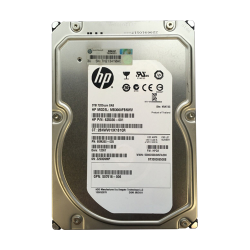 Buy HP 625030-001 | 3TB 7200RPM SAS 6Gb/s Hot-Pluggable 3.5-Inch Midline Hard Drive for ProLiant BL420c Server Refurbished - $352.08 HP 625030-001 | 3TB 7200RPM SAS 6Gb/s Hot-Pluggable 3.5-Inch Midline Hard Drive for ProLiant BL420c Server Refurbished - Hewlett-Packard (ou HP en abrégé) refurbished available on Gotodirect