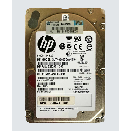 Buy HP 727290-005 | 600GB 10000RPM SAS-2 6Gb/s 64MB Cache Hot-Swappable SFF 2.5-Inch Hard Drive Refurbished - $77.69 HP 727290-005 | 600GB 10000RPM SAS-2 6Gb/s 64MB Cache Hot-Swappable SFF 2.5-Inch Hard Drive Refurbished - Hewlett-Packard (ou HP en abrégé) refurbished available on Gotodirect