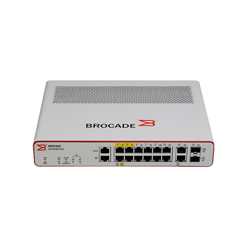 Brocade ICX6430-C12 | ICX 6430 12 x Ports 1000Base-T RJ-45 + 2 x Ports RJ-45 uplink + 2 x Ports SFP Layer 2 Managed Gigabit Ethernet Switch Refurbished -  refurbished available on Gotodirect
