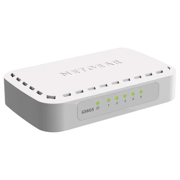 Buy Netgear GS605GR | GS605 5 x RJ-45 Ports 10/100/1000Base-T Unmanaged Gigabit Ethernet Network Switch Refurbished - $121.11 Netgear GS605GR | GS605 5 x RJ-45 Ports 10/100/1000Base-T Unmanaged Gigabit Ethernet Network Switch Refurbished - Netgear refurbished available on Gotodirect