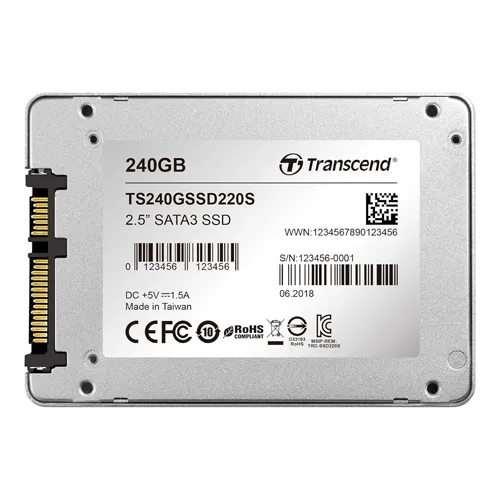 Transcend TS240GSSD220S | SSD220S 240GB Triple-Level-Cell SATA 6Gb/s 2.5-Inch Solid State Drive Refurbished -  refurbished available on Gotodirect
