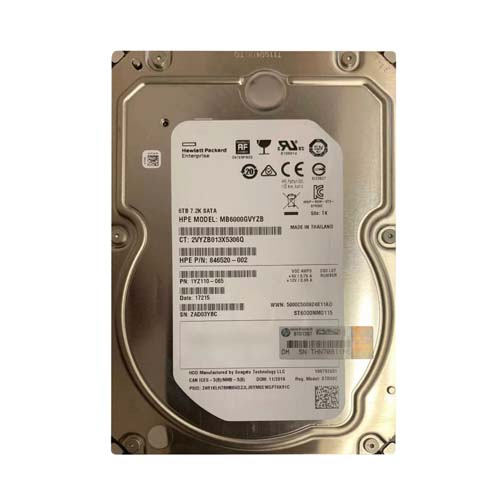 HP MB6000GVYZB | 6TB 7200RPM SATA 6GB/s Hot-Pluggable 3.5-Inch LPc Hard Drive for ProLiant Gen8/Gen9/Gen10/Gen10+/Gen11 Servers Refurbished - Hewlett-Packard (ou HP en abrégé) refurbished available on Gotodirect